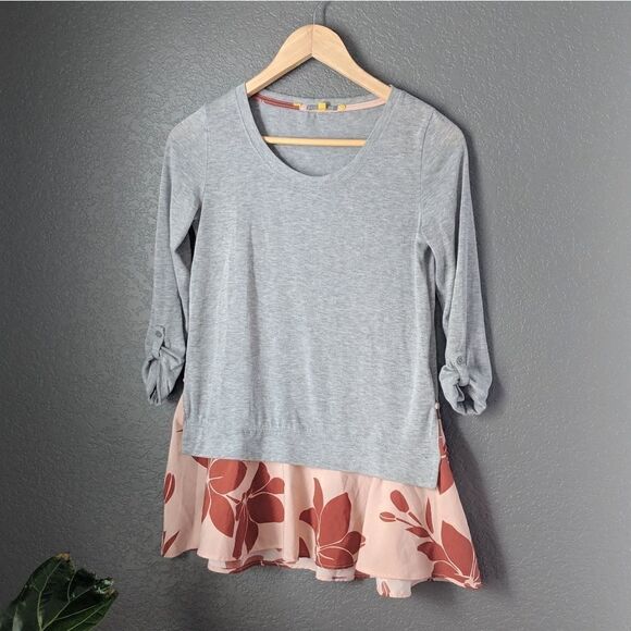 Anthropologie Layered Swing Blouse - Picture 3 of 8